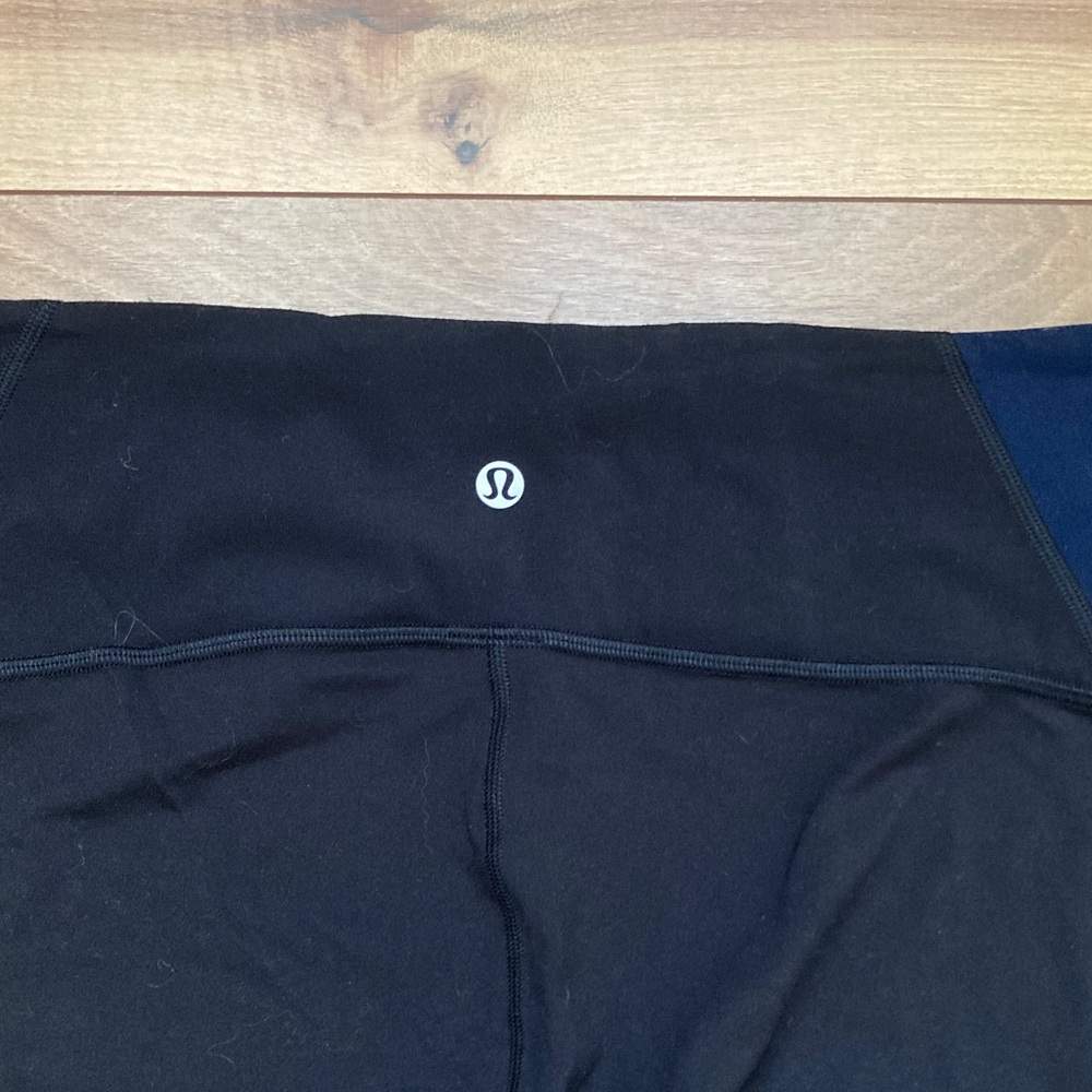 Lululemon Nulu Color Block High Rise Crop - Picture 7 of 11